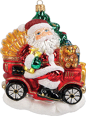Santa in a Car