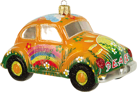 Yellow Hippie Car